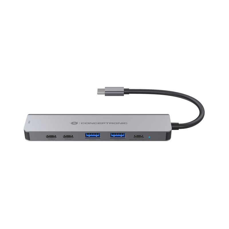 Conceptronic DONN33G station d'accueil Avec fil USB 3.2 Gen 1 (3.1 Gen 1) Type-C Argent