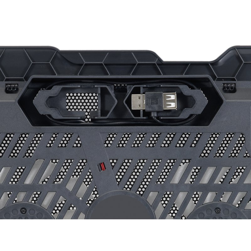 CONCEPTRONIC 2-Fan USB-A2.0 Laptop-Kühlpad 25Kg 15.6" sw