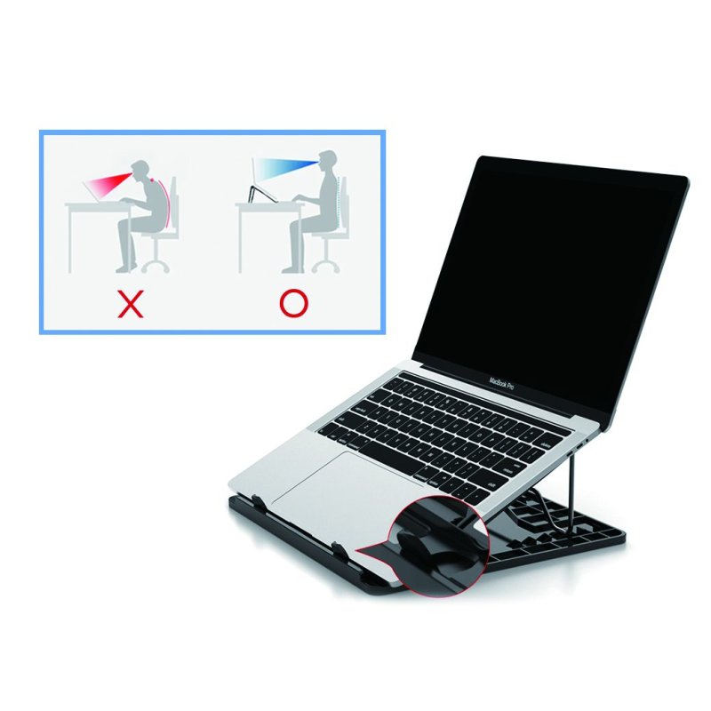 Conceptronic THANA ERGO S, Laptop Cooling Stand Supports de Laptop Gris 39,6 cm (15.6")