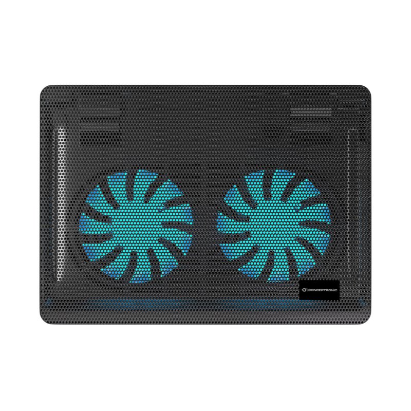 CONCEPTRONIC 2-Fan USB-A2.0 Laptop-Kühlpad 3Kg 15.6" sw
