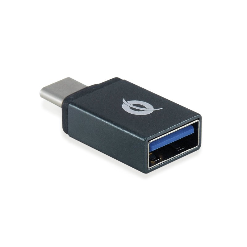CONCEPTRONIC 4-Port Hub USB-A3.0/-C Adap.-4xA3.0 o.Netz. sw
