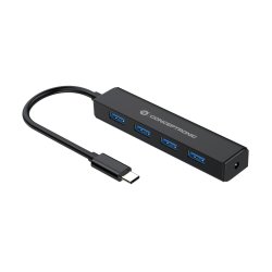 CONCEPTRONIC 4-Port Hub USB-C3.2Gen1-4xA3.0 o.Netz. sw