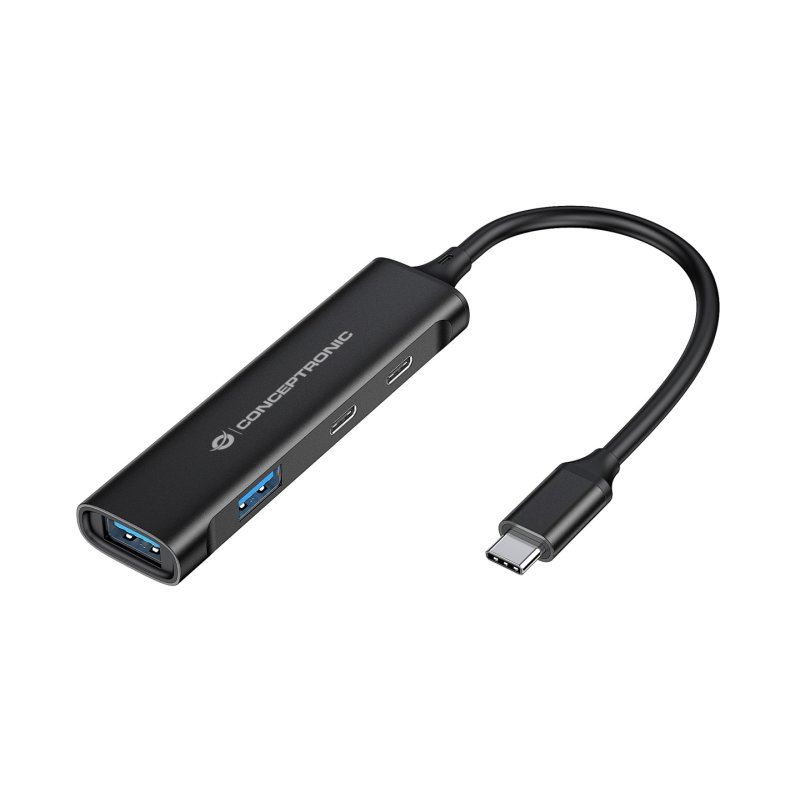 CONCEPTRONIC 4-Port Hub USB-C3.2Gen1-2xA3.0/2xC o.Netz. sw
