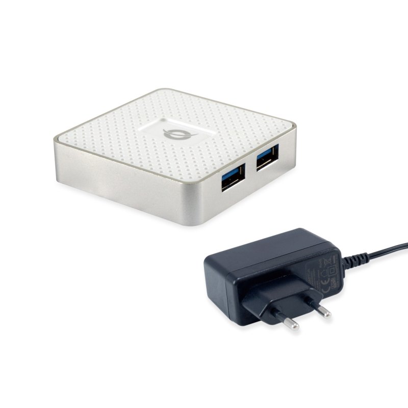 CONCEPTRONIC 4-Port Hub USB Micro-B-4xA3.0 m.Netz. ws