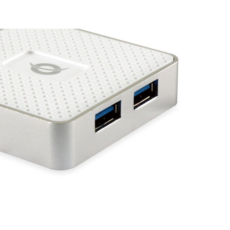 Conceptronic HUBBIES03W interface hub USB 3.2 Gen 1 (3.1 Gen 1) Micro-B 5000 Mbit/s White