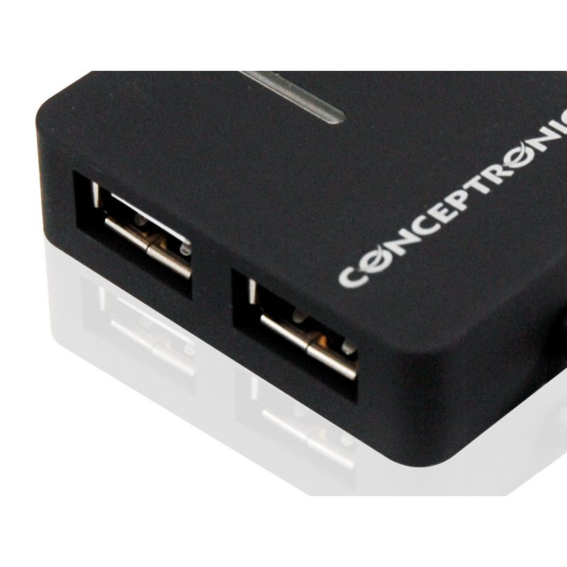 CONCEPTRONIC 4-Port Hub USB-A2.0-4xA2.0 o.Netz. sw