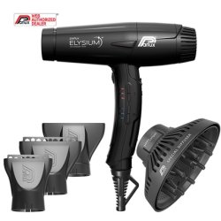 Hair Parlux Elysium Magic Compact Black Hair Dryer With Diffuser