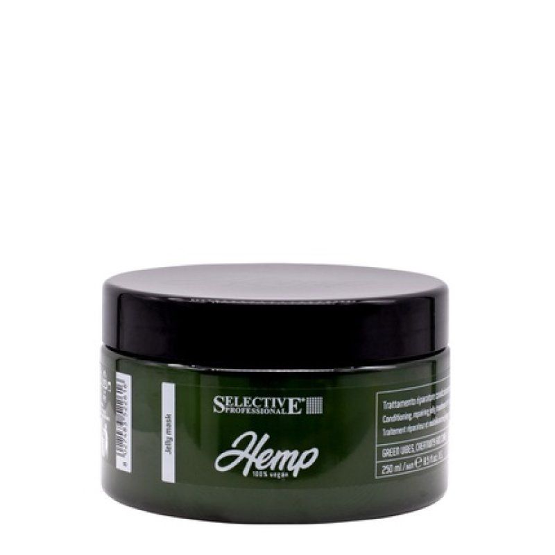 Hair Selective Professional Hemp Jelly Mask 250ml Repairing Gel Mask For Scalp And Hair