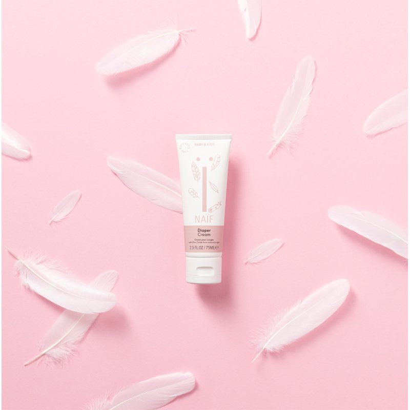 Naïf Diaper Cream for Baby & Child Soothes and Regenerates Skin with Natural Ingredients 75ml Fragrance-Free
