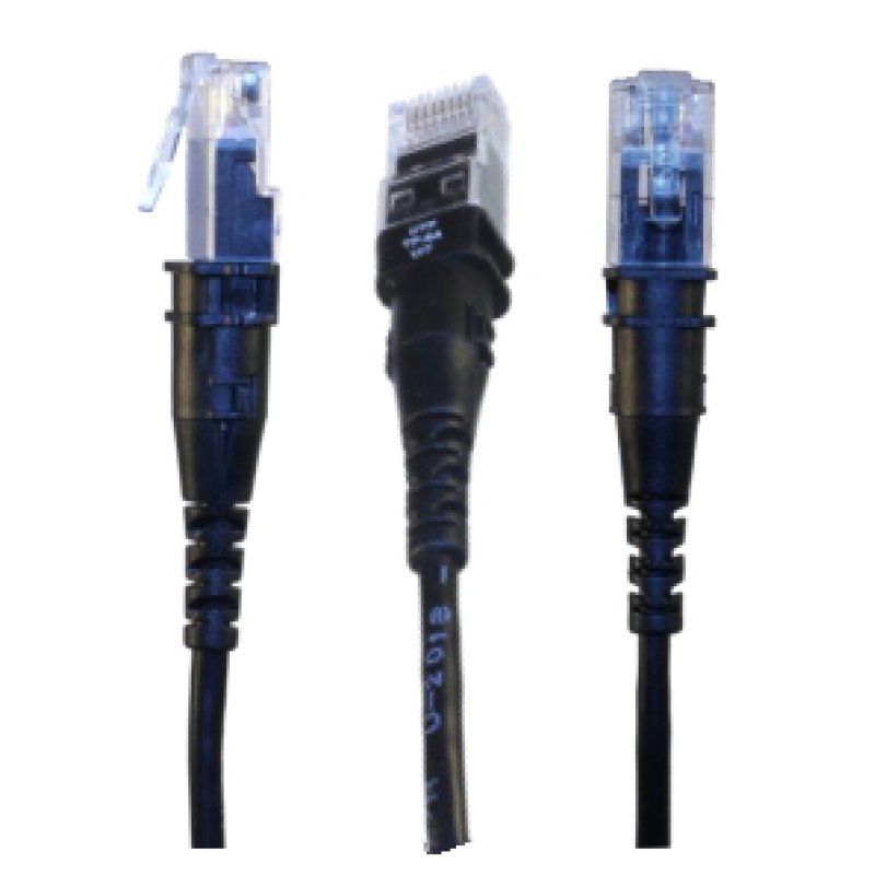PatchSee ThinPATCH câble de réseau Noir 7,9 m Cat6a U/FTP (STP)