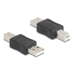 DeLOCK 67198 changeur de genre de câble USB Type-A USB Type-B Noir