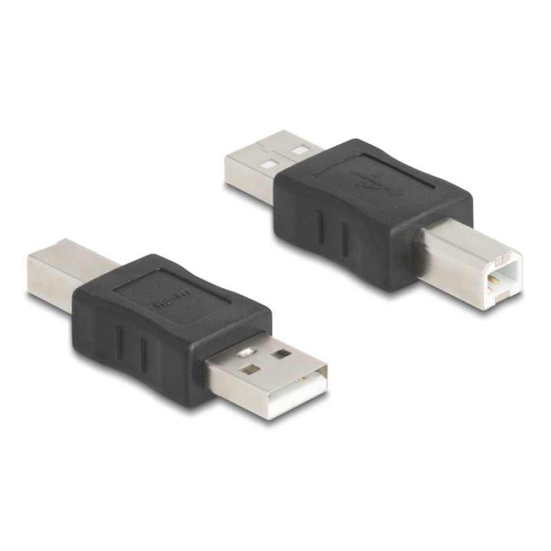 DELOCK USB 2.0 Adapter USB A Stecker zu USB B Stecker