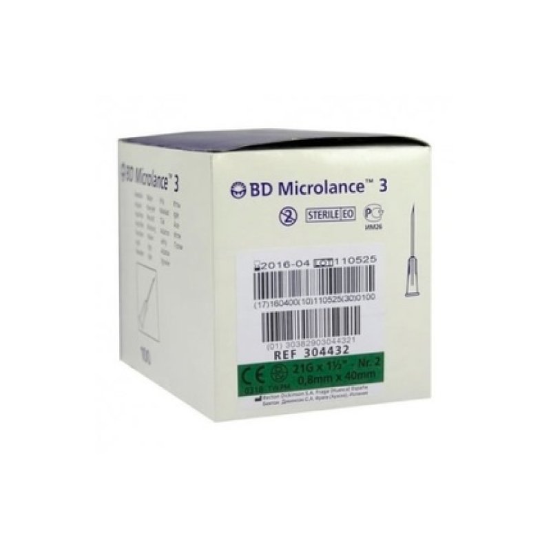 BD Microlance Needle 08mm x 40mm 100 Units