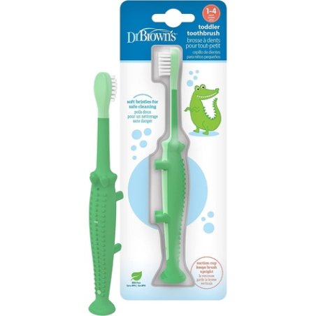 Dr. Brown's Crocodile Toddler Toothbrush Green