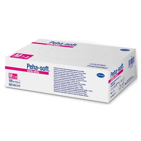 Hartmann Hartmann Pehasolf Nitrile White Powderfree Medium Size