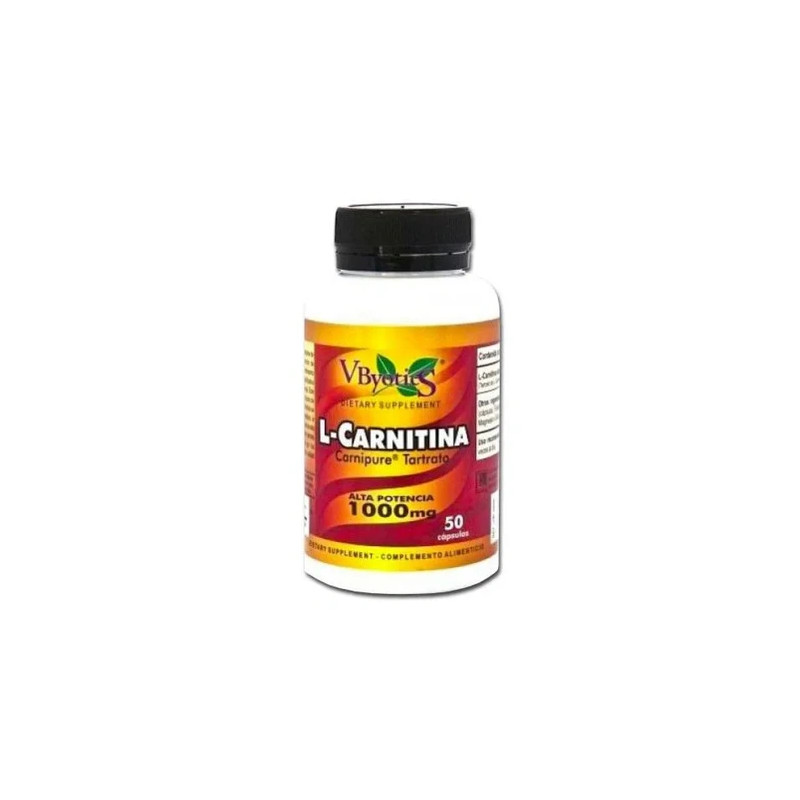 V.Byotic L-Carnitine Carnipure 1000 Mg 50 Capsules