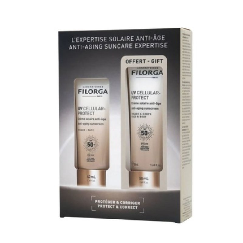 Filorga Filorga Uv Cellular-Protect Anti-Aging Sunscreen Face Cream 40ml Set Of 2 Pieces