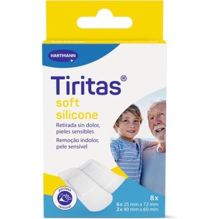 Tiritas Soft Silicone White Dressings with Silicone Adhesive
