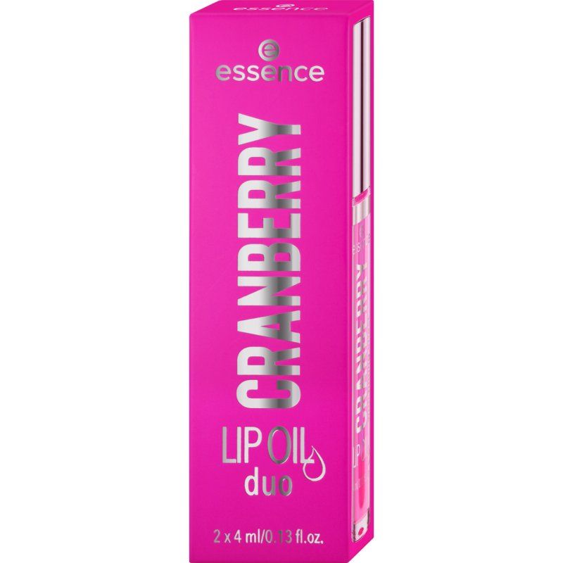 Essence CRANBERRY LIP OIL duo baume pour les lèvres Huile pour les lèvres Femmes 4 ml