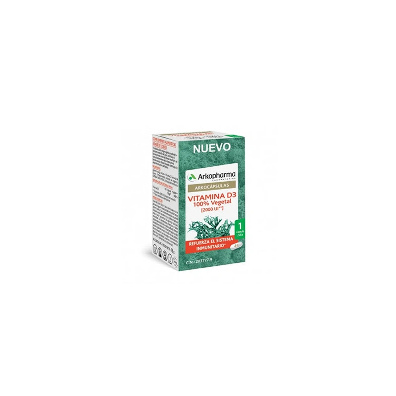 Arkopharma Arkocapsulas Vitamin D3 45 Capsules