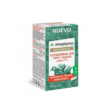 Arkopharma Arkocapsulas Vitamin D3 45 Capsules