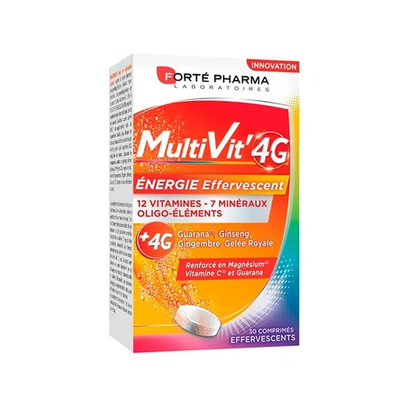 Fort Pharma Multivit 4g Energy Effervescent Tablets 30 Tablets