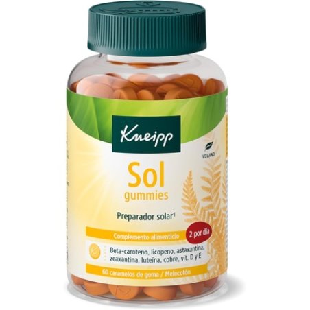 Kneipp Sol Gummies with Vitamin E, Copper, and Carotenoids for Photoprotection
