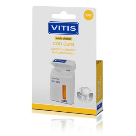 Vitis Vitis Dental Floss With Wax 50 Meters