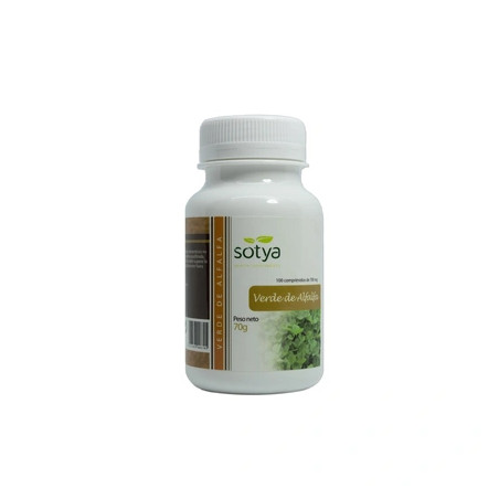 Sotya Green Alfalfa 700 Mg 100 Tablets Herbal Dietary Supplement
