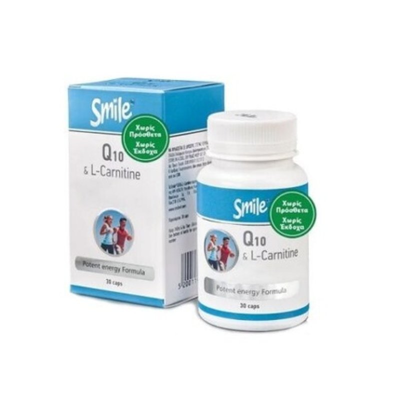 Smile Coenzyme Q10 & L-Carnitine 30 Capsules