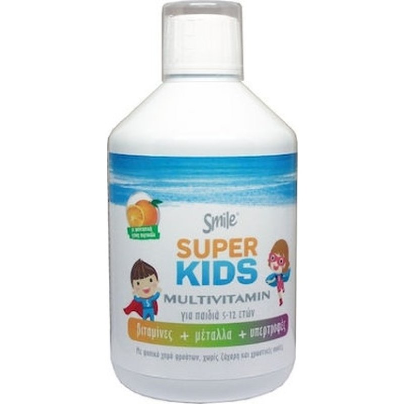 Am Health Promo Smile Super Kids Multivitamin - Orange Flavor, 500ml
