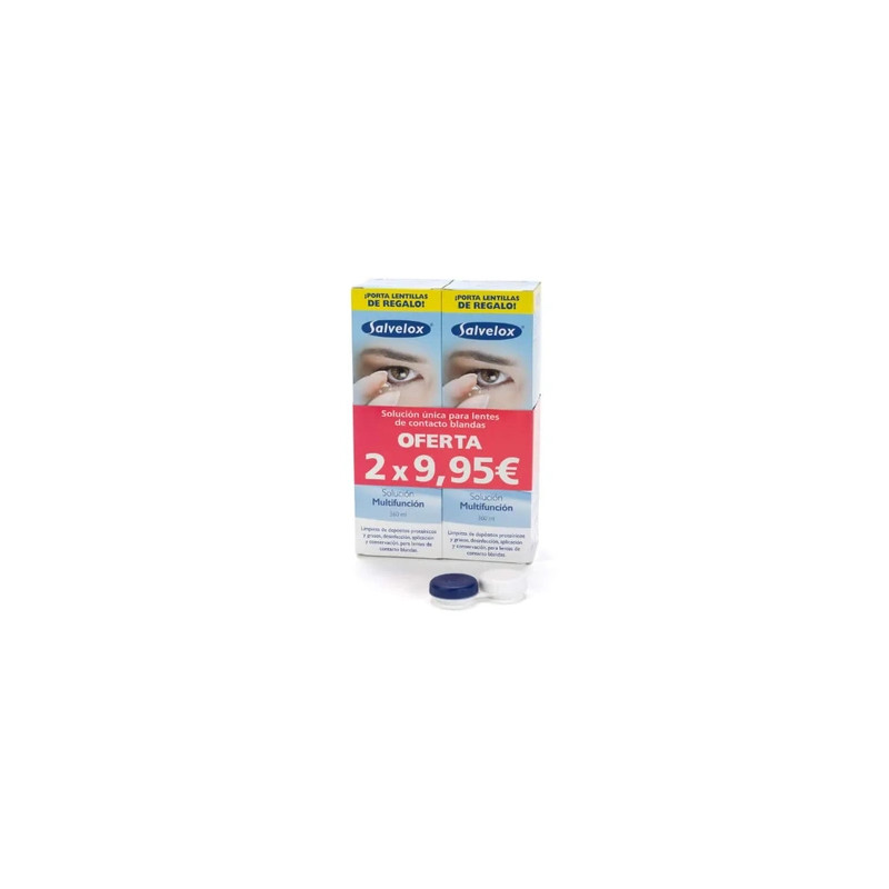 Salvelox Salvelox Set Contact Lens Solution 2x360ml