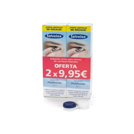 Salvelox Salvelox Set Contact Lens Solution 2x360ml