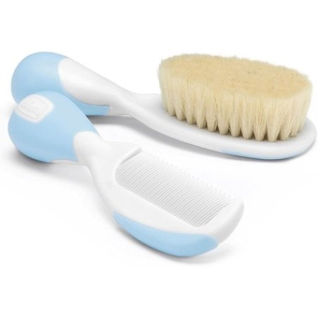Chicco Hygiene and Care Brush and Comb Natural Silk Blue