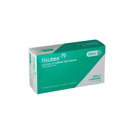Lisutex Latex Gloves Size Medium 100 Units