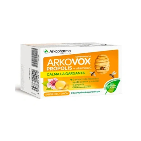 Arkopharma Arkovox Propolis Vitamin C 24 Honeylemon Tablets