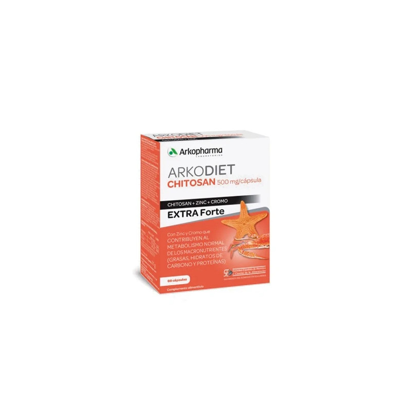 Arkopharma Arkopharma Chitosan Extra Forte 500mg 60 Capsules