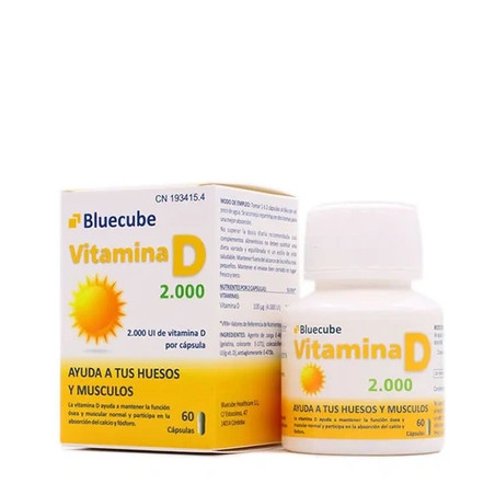 Bluecube Bluecube Vitamin D 2000 60 Capsules
