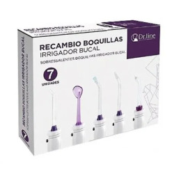 Dr. Line Oral Irrigator Replacement Nozzles - 7 Units