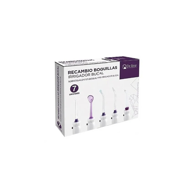 Dr. Line Oral Irrigator Replacement Nozzles - 7 Units