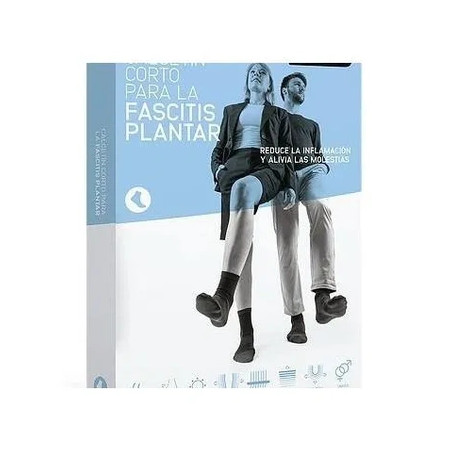 Medilast Short Sock Plantar Fasciitis Black Small