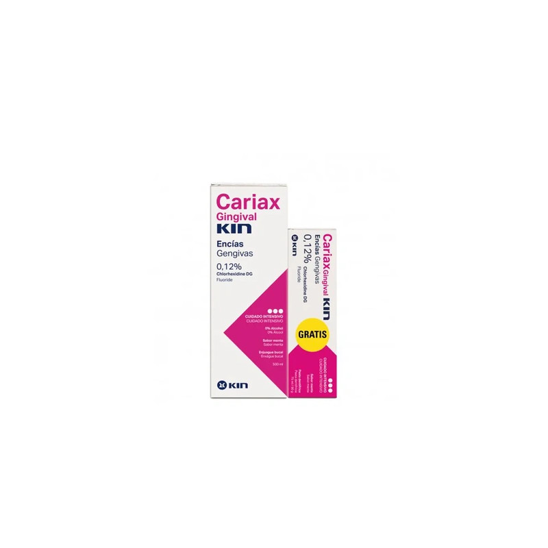 Kin Kin Cariax Gingival Mouthwash 500ml Toothpaste 75ml