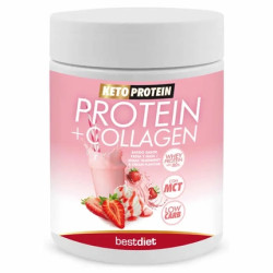 Keto Protein Keto Protein Proteincollagen Shake Strawberry And Cream Flavour 400g