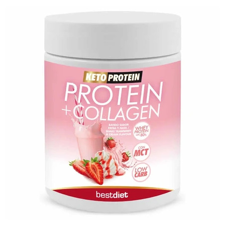 Keto Protein Keto Protein Proteincollagen Shake Strawberry And Cream Flavour 400g