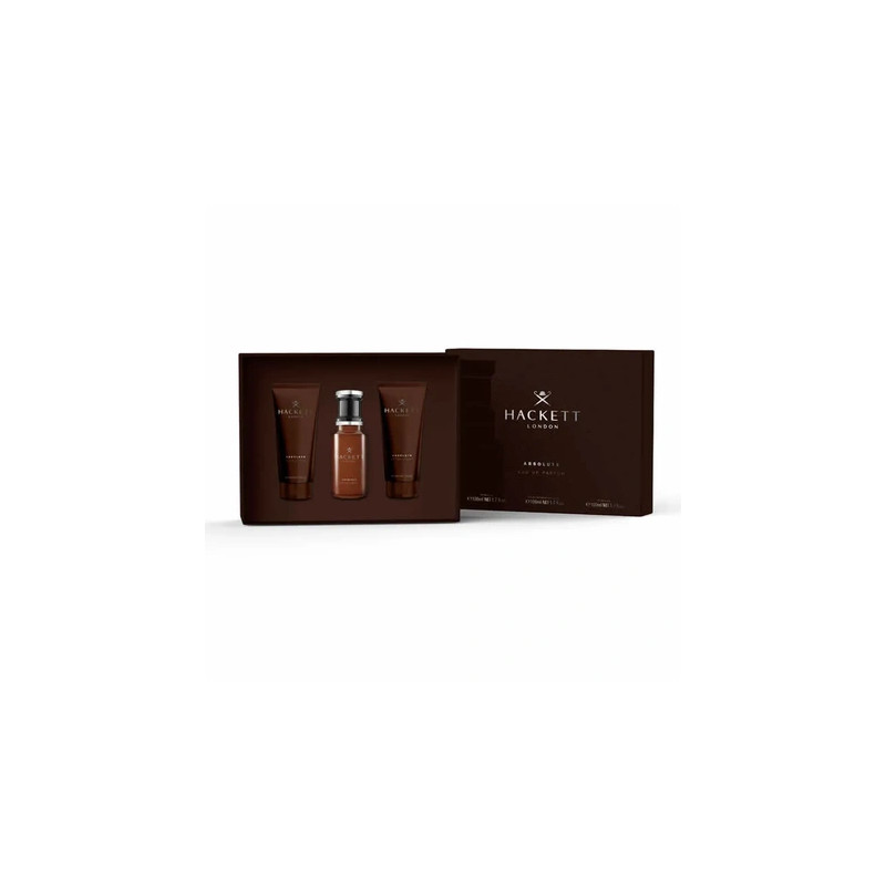 Hackett Hackett Absolute Eau De Perfume Spray Set 100ml 3 Pieces