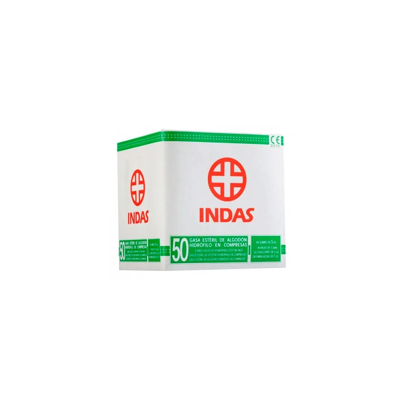 Lisubel Sterile Gauze Pads Hydrofolic Cotton Compresses 50 Units