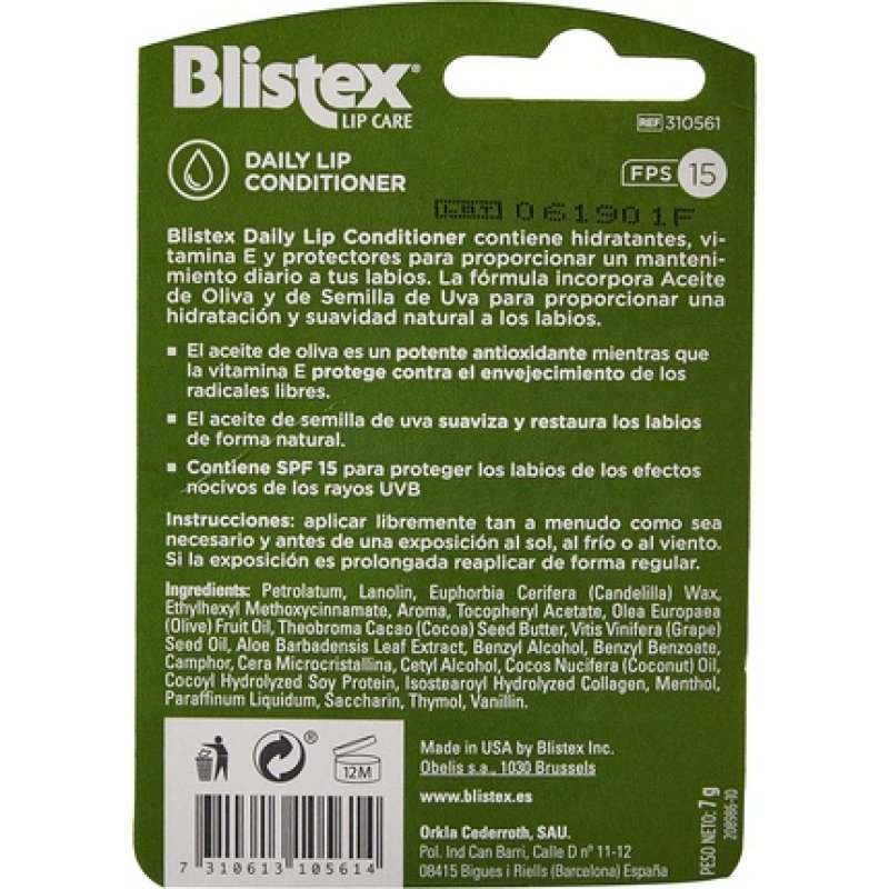 Blistex Lip Glosses Conditioner Spf15 7