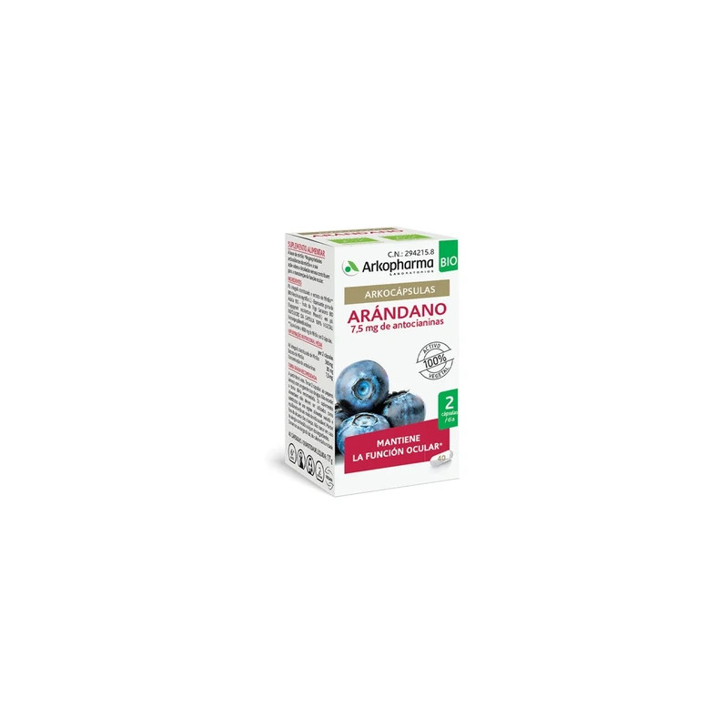 Arkopharma Arkocapsules Bilberry Organic 40 Capsules