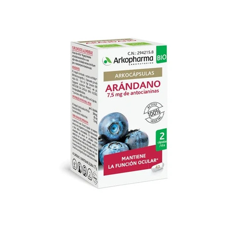 Arkopharma Arkocapsules Bilberry Organic 40 Capsules