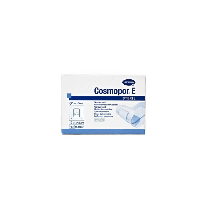 Hartmann Hartmann Cosmopor E Sterile Absorbent Adhesive Dressing 72x5cm 10 Units